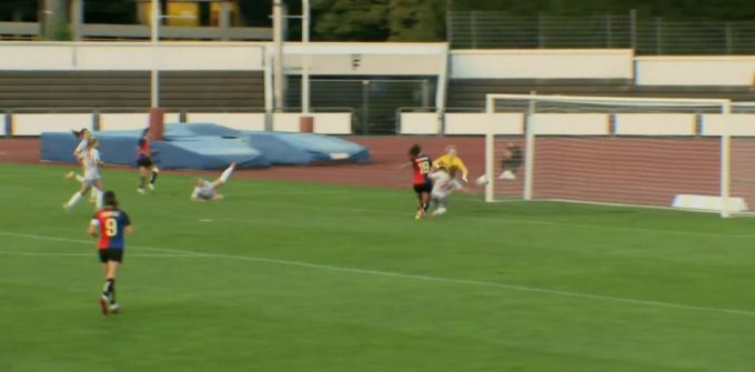 Melissa Ugochukwu, Stürmerin des FC Basel, war bereits zum vierten Mal in dieser Women's-Super-League-Saison erfolgreich. fc basel