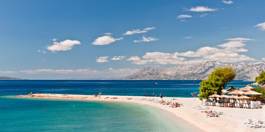 Traumstrand in Makarska, Kroatien