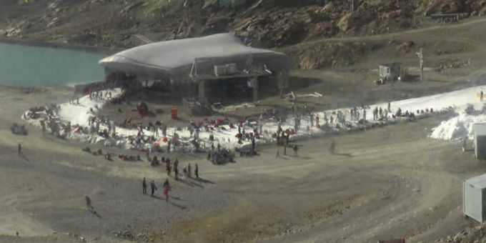 Auf dem Pitztaler Gletscher herrscht schon am frühen Morgen ein grosser Andrang. ösv