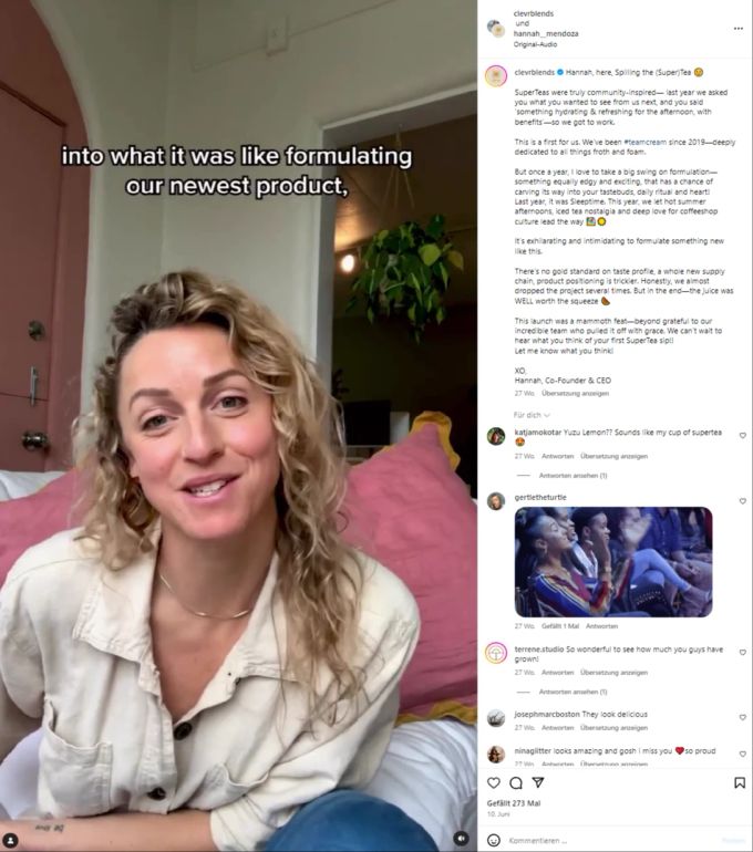 CEO und Mitbegründerin Hannah Mendoza. In ihr Unternehmen investierte Meghan Markle 2019. Meghan Markle Hannah Mendoza