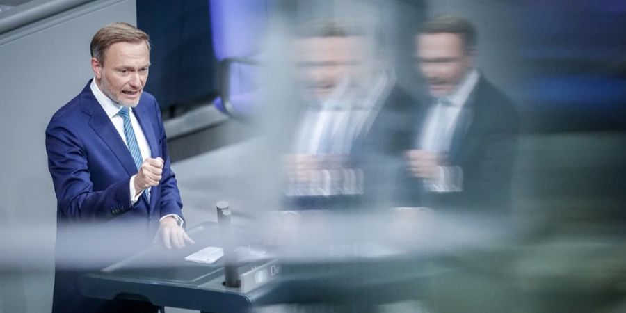 Christian Lindner Bundestag Bundeshaushalt