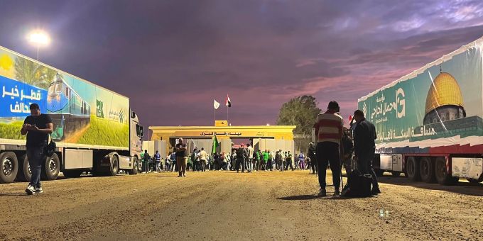 Der Grenzübergang Rafah in Ägypten: Mehr als 100'000 Palästinenser sind seit Kriegsbeginn ins benachbarte Ägypten geflüchtet. (Archivbild) Grenzübergang Rafah in Ägypten