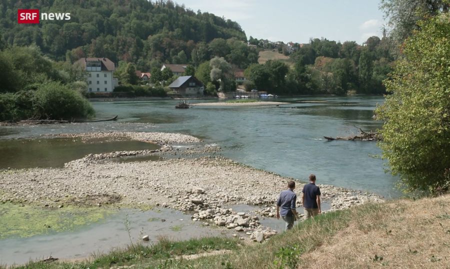 Beim Wasserschloss fliesst derzeit weniger als die Hälfte der normalen Menge Wasser.