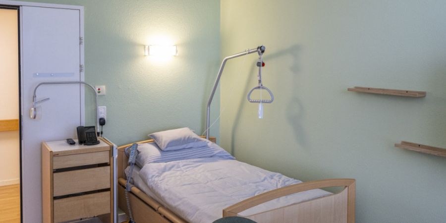 Ein Zimmer im neuen Berner Hospiz.