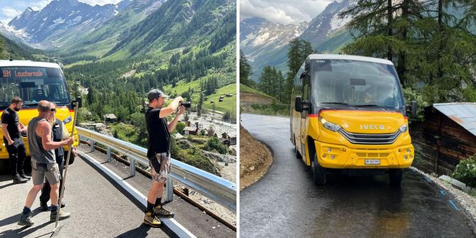 Lötschental Fafleralp Bus Bergsturz