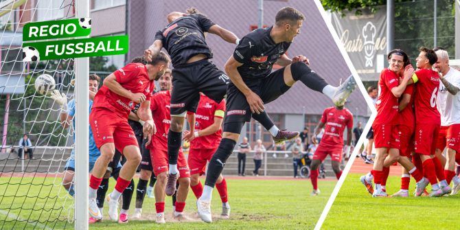 Der Eckball von Andrejevic landet direkt im Kasten der überforderten Könizer.