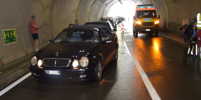 Tunnel Crestas Unfall