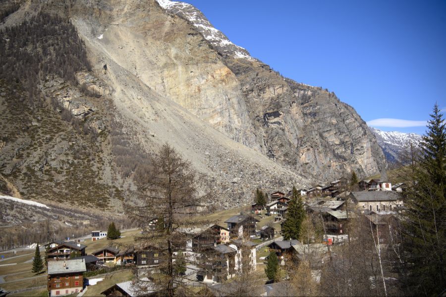 Bereits 1991 kam es im Walliser Dorf zu einem Bergsturz.