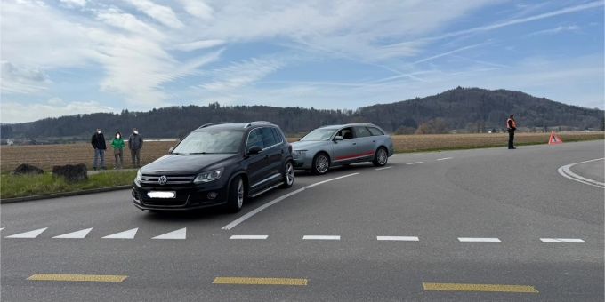 Auffahrkollision in Ramsen. Auffahrkollision in Ramsen.