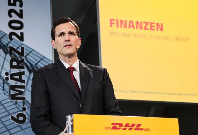 Tobias Meyer, Vorstandsvorsitzender von DHL und Deutsche Post, stellte heute die Pläne der Deutschen Post vor. deutsche post