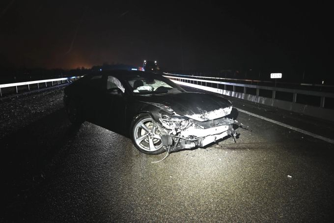 Beim Unfall entstand ein Sachschaden. Sachschaden