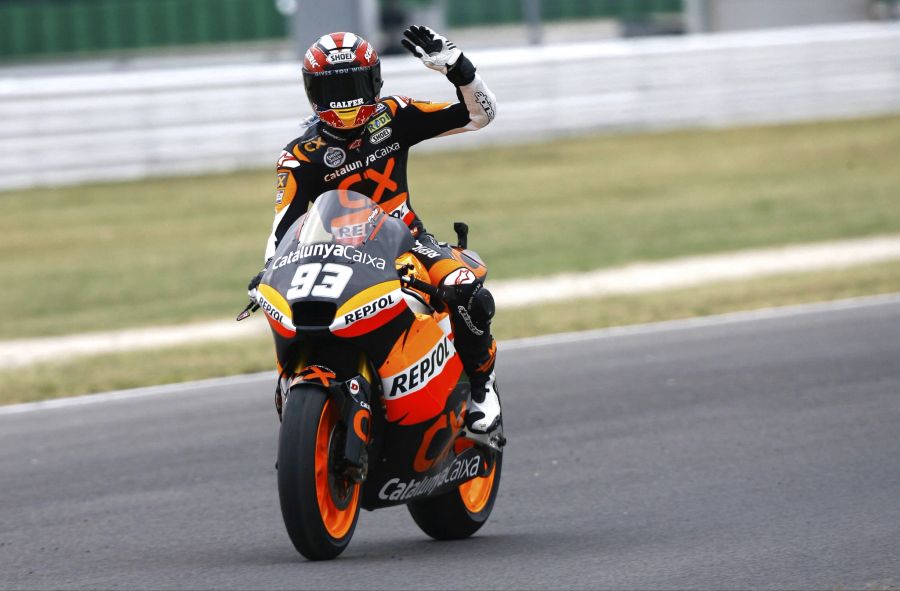 Auf dem Schweizer Fabrikat Suter verpasste Marc Marquez als Rookie nur knapp den Moto2-WM-Titel 2011.