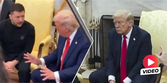 Im Video - Hier geraten Trump und Selenskyj im Oval Office aneinander