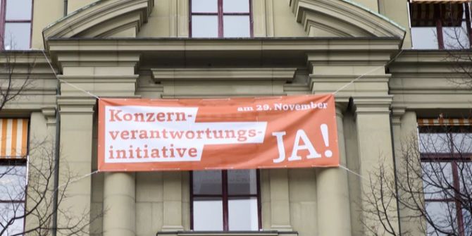 Konzernverantwortungsinitiative Lancierung