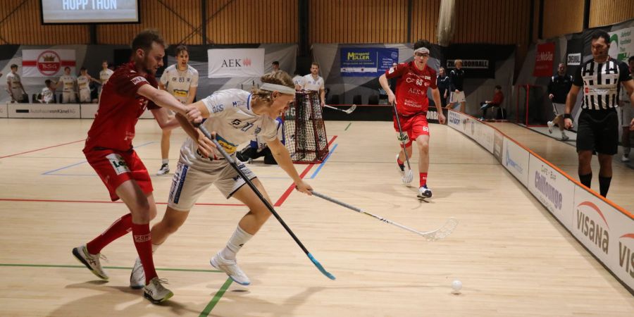 Hockey Spieler Floorball Spielfeld