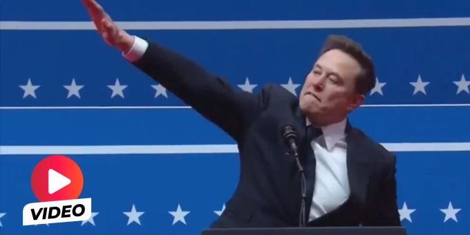 Bei Trump-Event - Zeigt Elon Musk hier etwa den Hitlergruss?