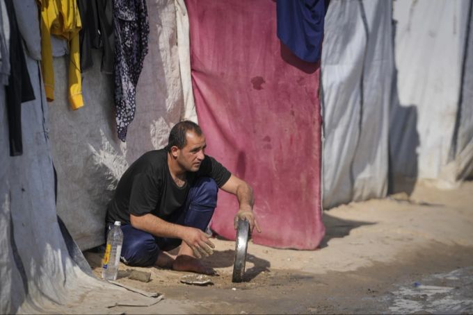 Die Menschen im zerstörten Gazastreifen leiden unter Hunger und versuchen, in improvisierten Camps zu überleben. (Archivbild) Gaza Israel