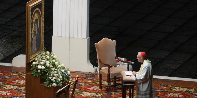 Kardinalstaatssekretär Parolin kümmert sich derzeit um das Tagesgeschäft im Vatikan (Archivbild). Parolin