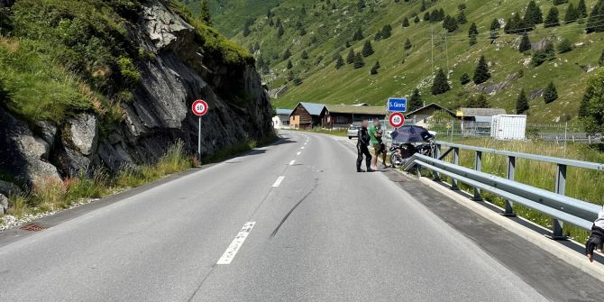 Unfallstelle der Auffahrkollision.