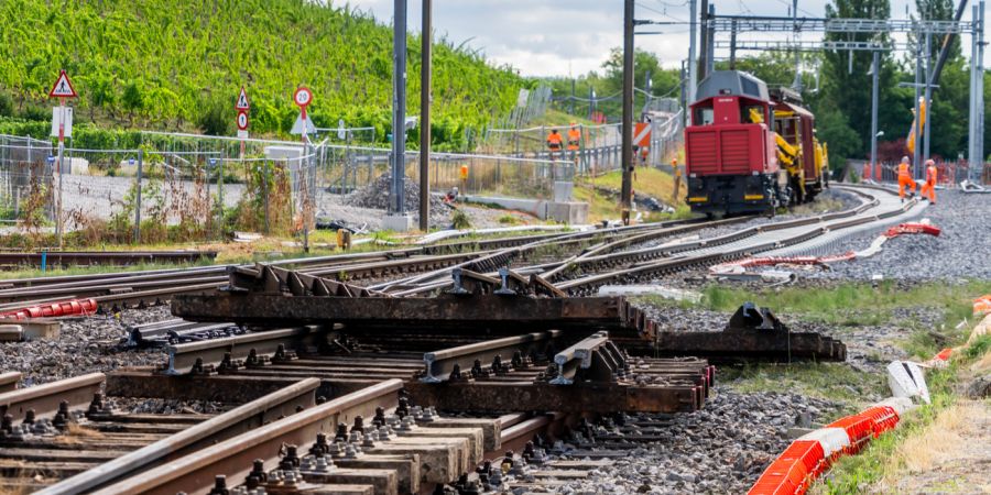 Schienen Austausch SBB