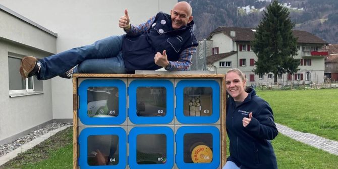 BoxUp bei der Turnhalle Burg Näfels