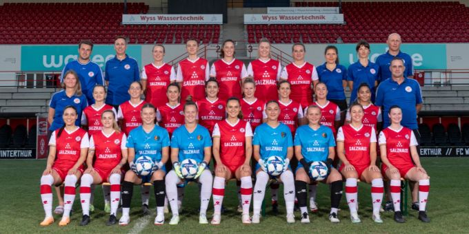 Das Frauen-Team des FC Winterthur. FC Winterthur