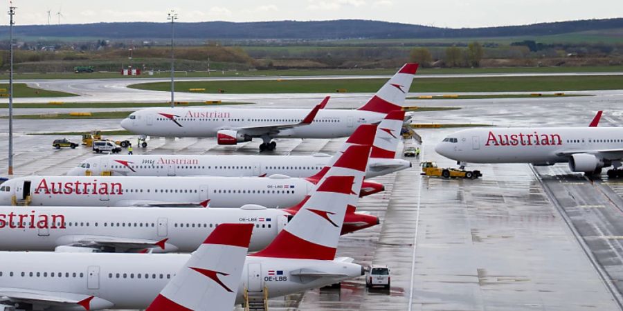 Ein 36-stündiger Streik des Bordpersonals der Austrian Airlines führte am Flughafen Wien-Schwechat zu zahlreiche Flugausfällen. (Archivbild)