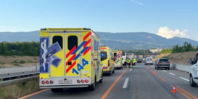 Auffahrkollision auf A1