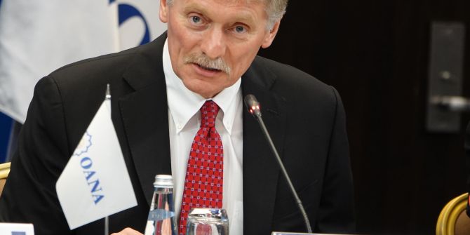 Kremlsprecher Dmitri Peskow sieht