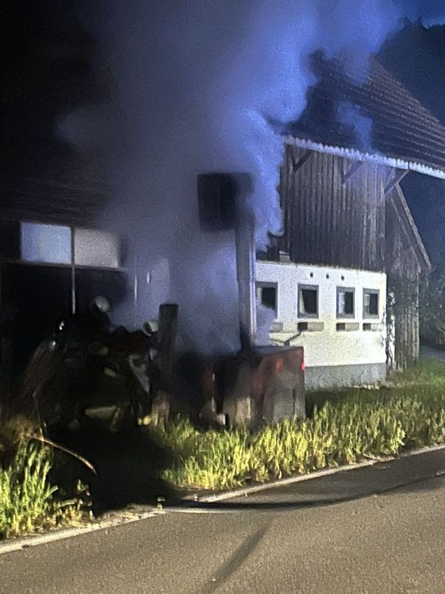 37 Personen waren bei der Löschaktion im Einsatz.