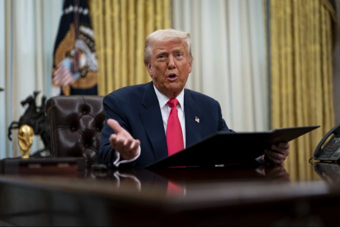 Hier erklärt Donald Trump die Beteiligten am Kapitol-Sturm als begnadigt. Donald Trump