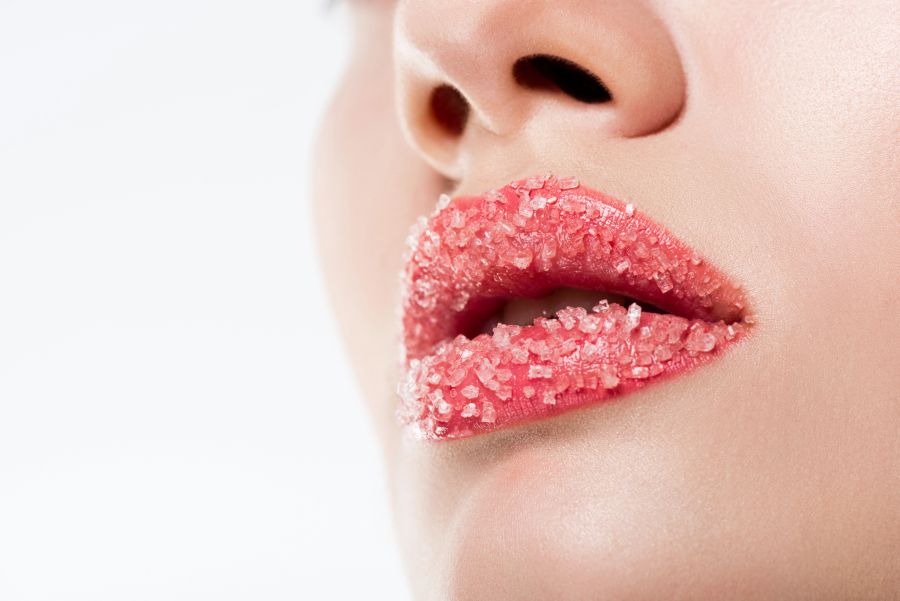 frau mit zuckerlippen