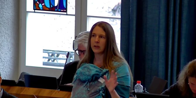 Grünen-Politikerin Baby Parlament Müller