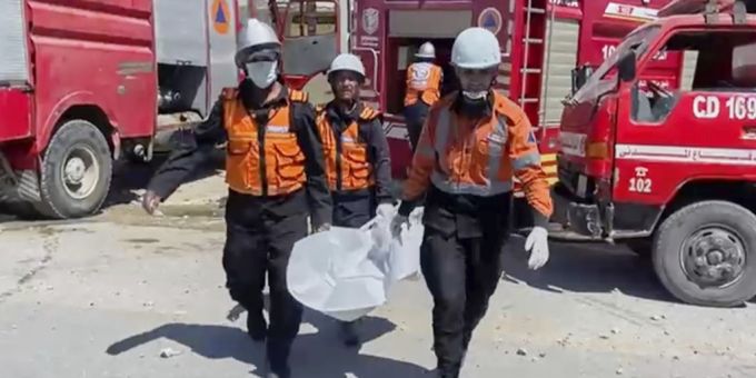 Laut der Hamas-Behörde wurden bei einem Drohnenangriff in Chan Junis neun Kinder getötet. chan junis