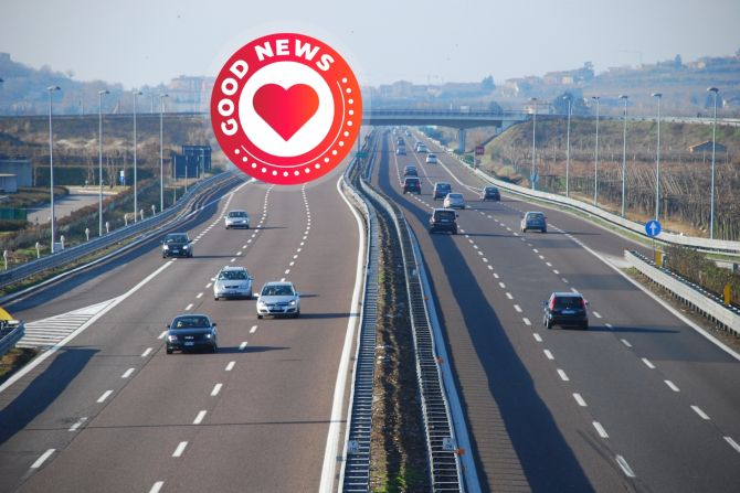Junge Autobahn Polizisten gerettet
