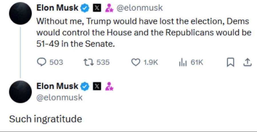 Auch bei der Frage, welchen Einfluss Elon Musk auf die Wahl von Donald Trump hatte, sind sich die beiden uneinig.