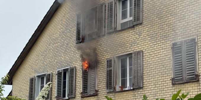 Aadorf TG: Brand in einer Küche. Aadorf TG