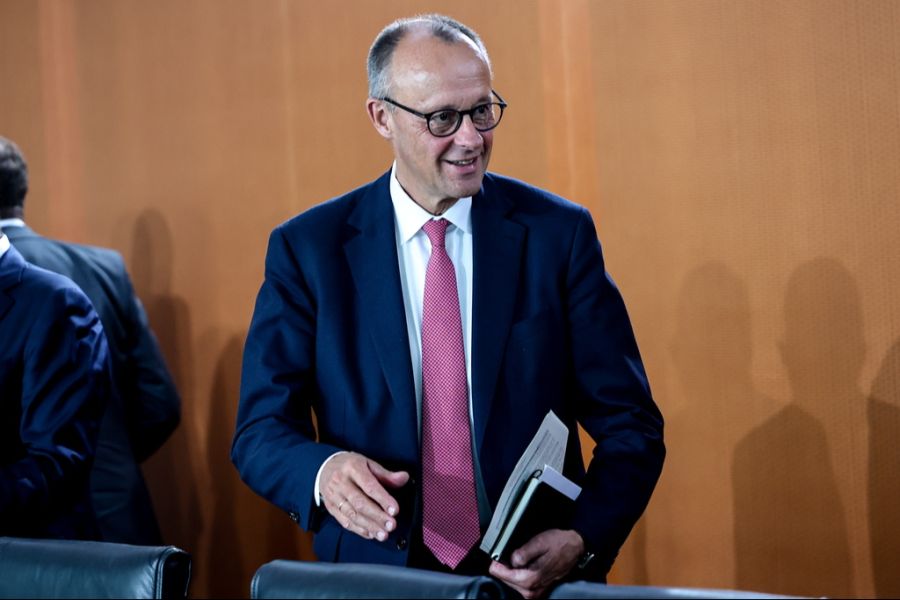 Begrüsst die Einigung im Zollstreit mit den USA: der deutsche Bundeskanzler Friedrich Merz.