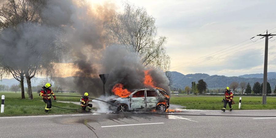 Autobrand in Diepoldsau