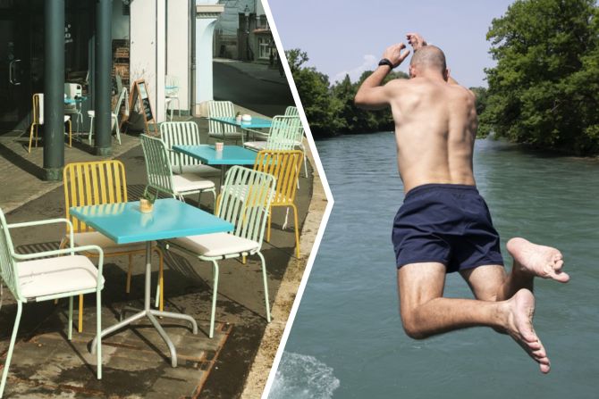 restaurant hitze sommer baden