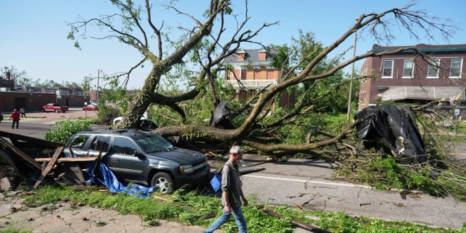 Wissenschaftler machen auch den Klimawandel verantwortlich. USA Stürme