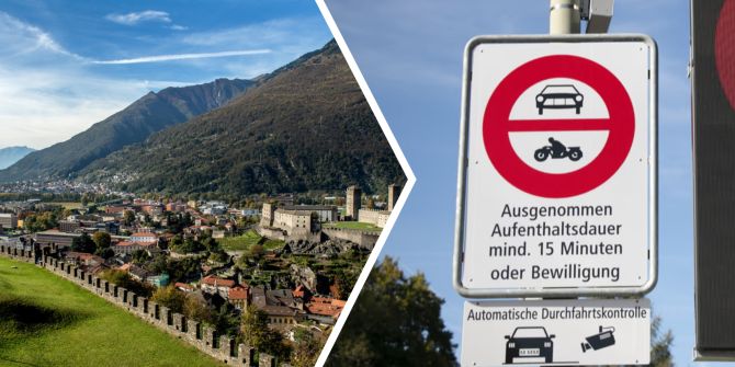 Automatische Durchfahrtskontrolle Tessin