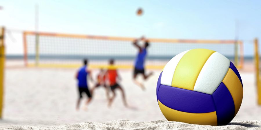 Ball Sand Beachvolleyball Spieler