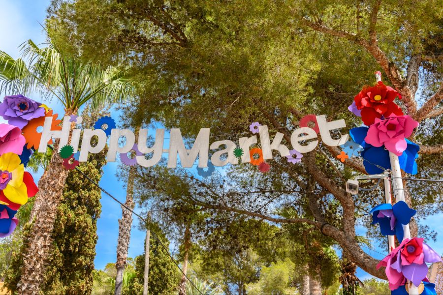 Eingang zum Hippy Market, Ibiza