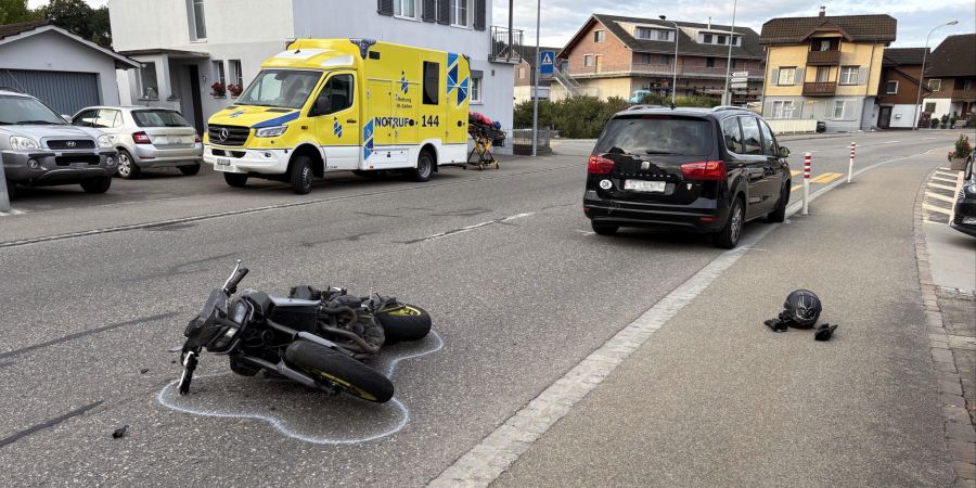 Auffahrkollision Niederbüren
