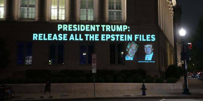 Trump-Epstein-Protest in der Nähe des Weissen Hauses