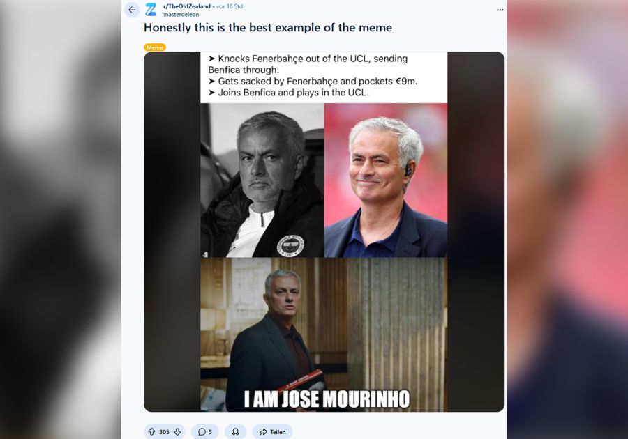 José Mourinho Benfica Meme