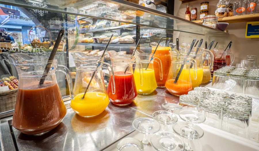 Fruchtsaft Glasscheibe BärnerBär Gläser