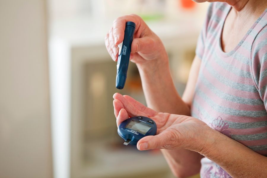 frau mit diabetes