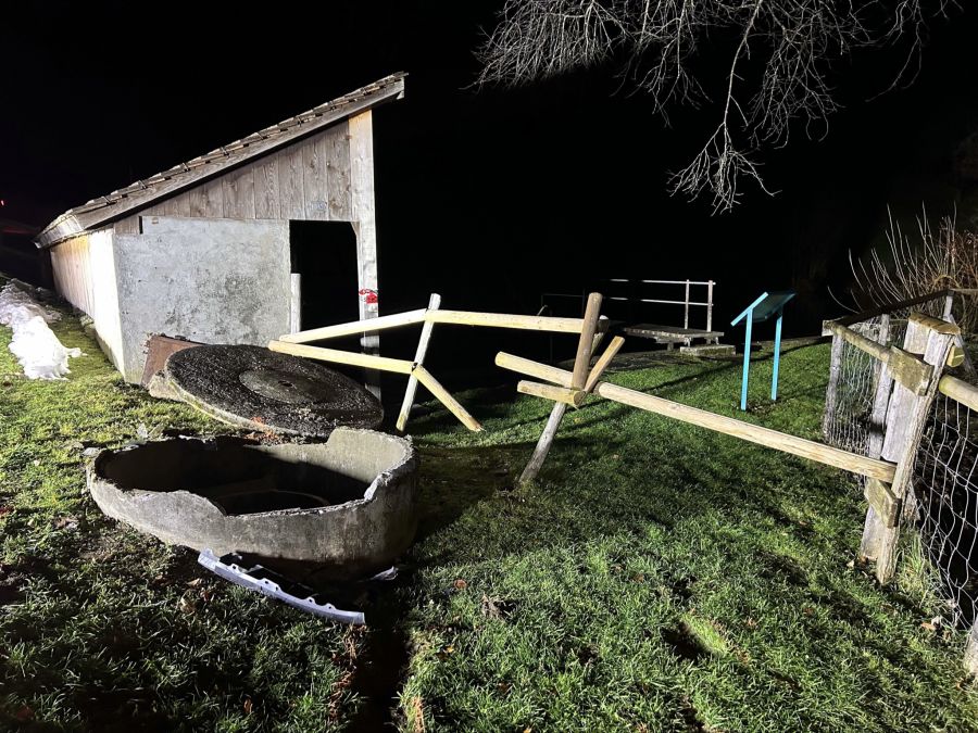 Beim Unfall entstand Sachschaden.